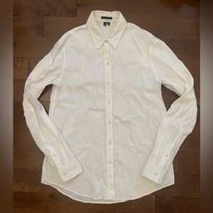 Theory linen button down shirt